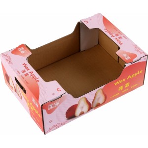 Opening cardboard boxes for wax apples