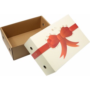 Top and bottom cover cardboard boxes for fruit