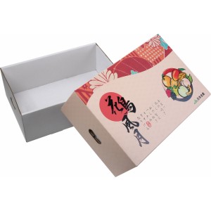 Top and bottom cover cardboard boxes for fruit
