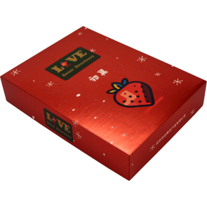 Top and bottom cover carton boxes for strawberries