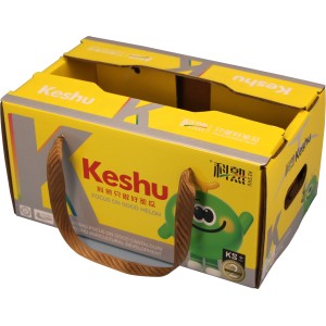 Portable handle cardboard boxes for melons